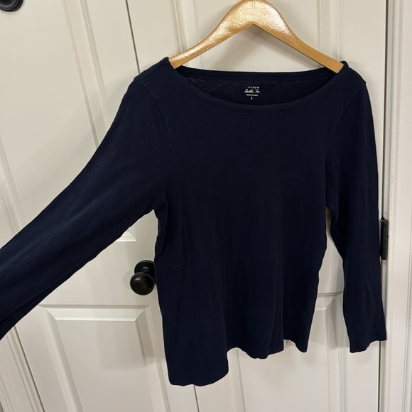 J Crew Painter tee large cotton navy - Picture 3 of 9